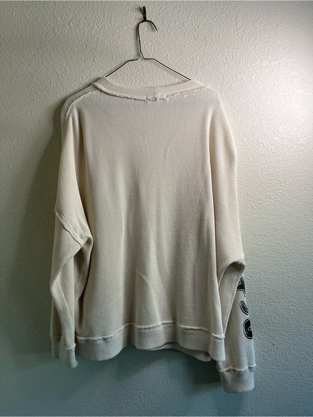 Ragabond Studio NYC Apple Embroidered Cream VTG Cardigan Sweater - Picture 6 of 6